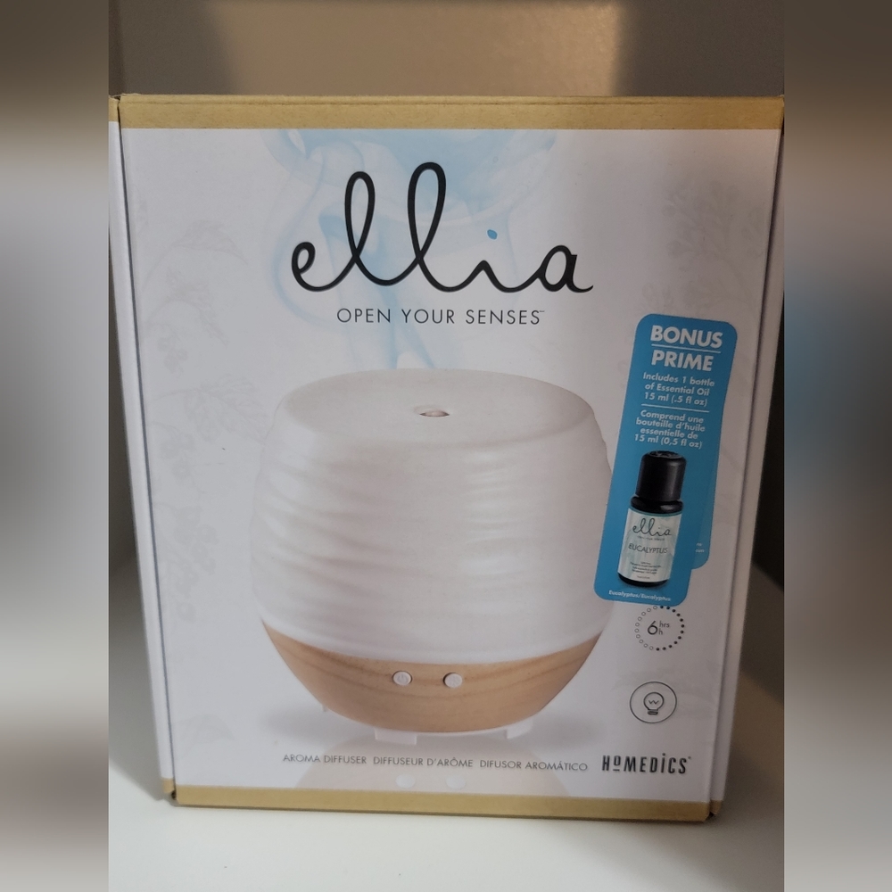 BNIB Homedics Ellia Diffuser